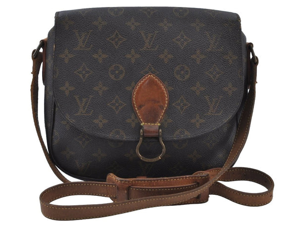 Authentic Louis Vuitton Monogram Saint Cloud GM M51242 Shoulder Cross Bag K9545