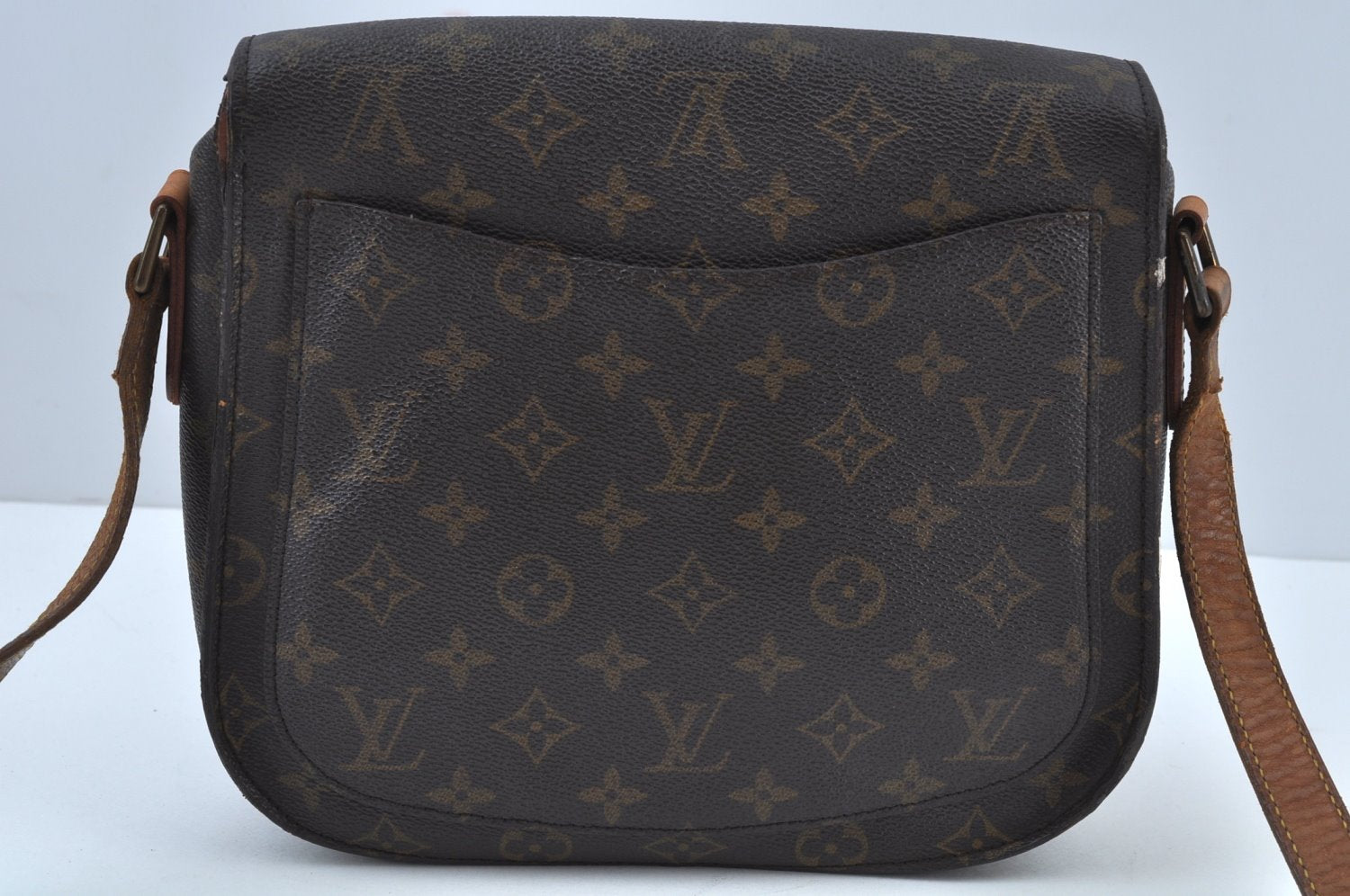 Authentic Louis Vuitton Monogram Saint Cloud GM M51242 Shoulder Cross Bag K9545