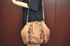 Authentic PRADA Leather Nappa 2way Shoulder Bag Brown Junk K9550