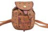 Authentic MCM Visetos Leather Vintage Backpack Brown K9552