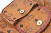 Authentic MCM Visetos Leather Vintage Backpack Brown K9552