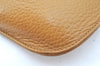 Authentic Cartier Must de Cartier Clutch Bag Leather Beige K9553