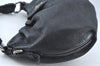 Authentic PRADA Leather Nappa Plastic Shoulder Hand Bag Black K9554