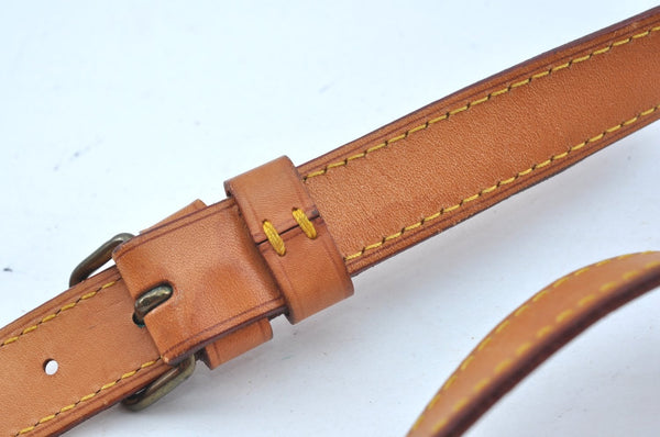 Authentic Louis Vuitton Leather Shoulder Strap Beige 39.8-44.1" LV K9555