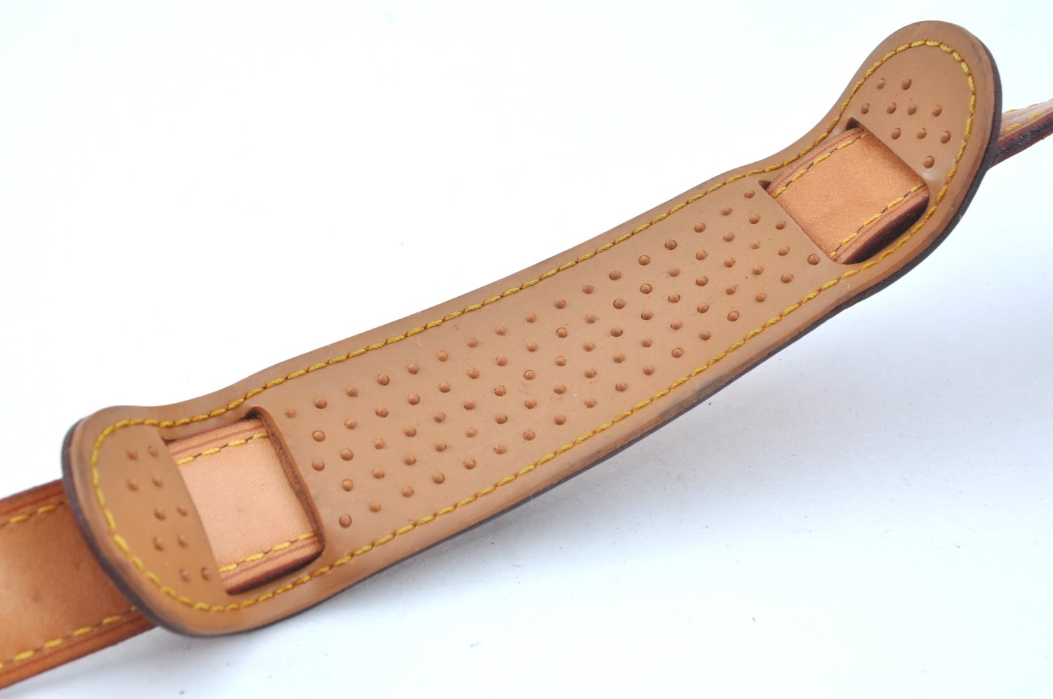 Authentic Louis Vuitton Leather Shoulder Strap Beige 39.8-44.1