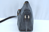 Authentic GUCCI Web Sherry Line Shoulder Cross Bag GG PVC Leather Black K9556