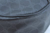 Authentic GUCCI Web Sherry Line Shoulder Cross Bag GG PVC Leather Black K9556