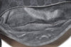 Authentic GUCCI Web Sherry Line Shoulder Cross Bag GG PVC Leather Black K9556