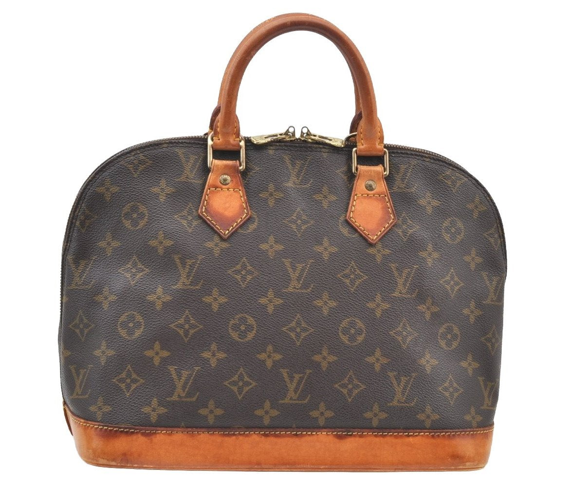 Authentic Louis Vuitton Monogram Alma Hand Bag Purse M51130 LV K9559