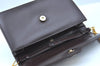 Authentic GUCCI Shoulder Cross Bag Leather Brown K9560