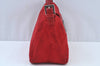 Authentic FENDI Shoulder Hand Bag Purse Suede Red K9562