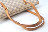 Authentic Louis Vuitton Damier Azur Totally PM Tote Bag White N41280 LV K9567