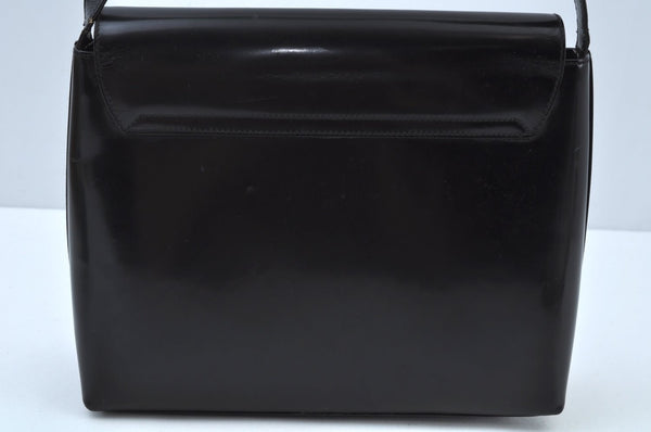 Authentic GUCCI Vintage ShoulderBag Leather Black Junk K9569