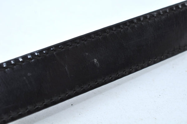 Authentic GUCCI Vintage ShoulderBag Leather Black Junk K9569