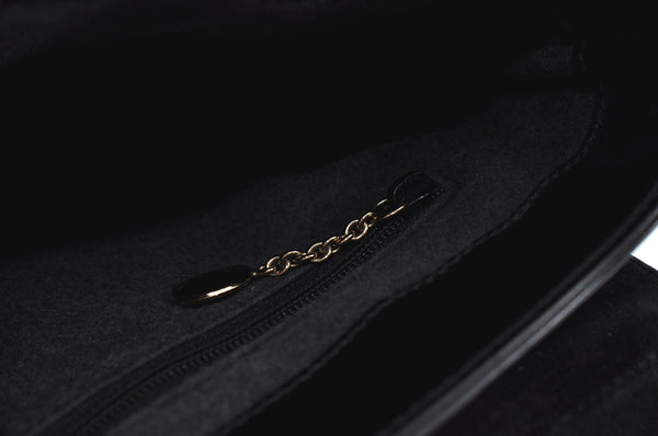 Authentic GUCCI Vintage ShoulderBag Leather Black Junk K9569