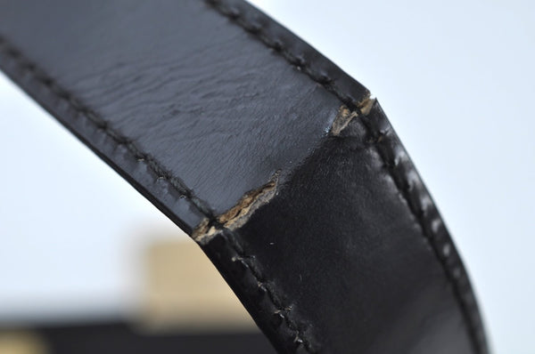 Authentic GUCCI Vintage ShoulderBag Leather Black Junk K9569