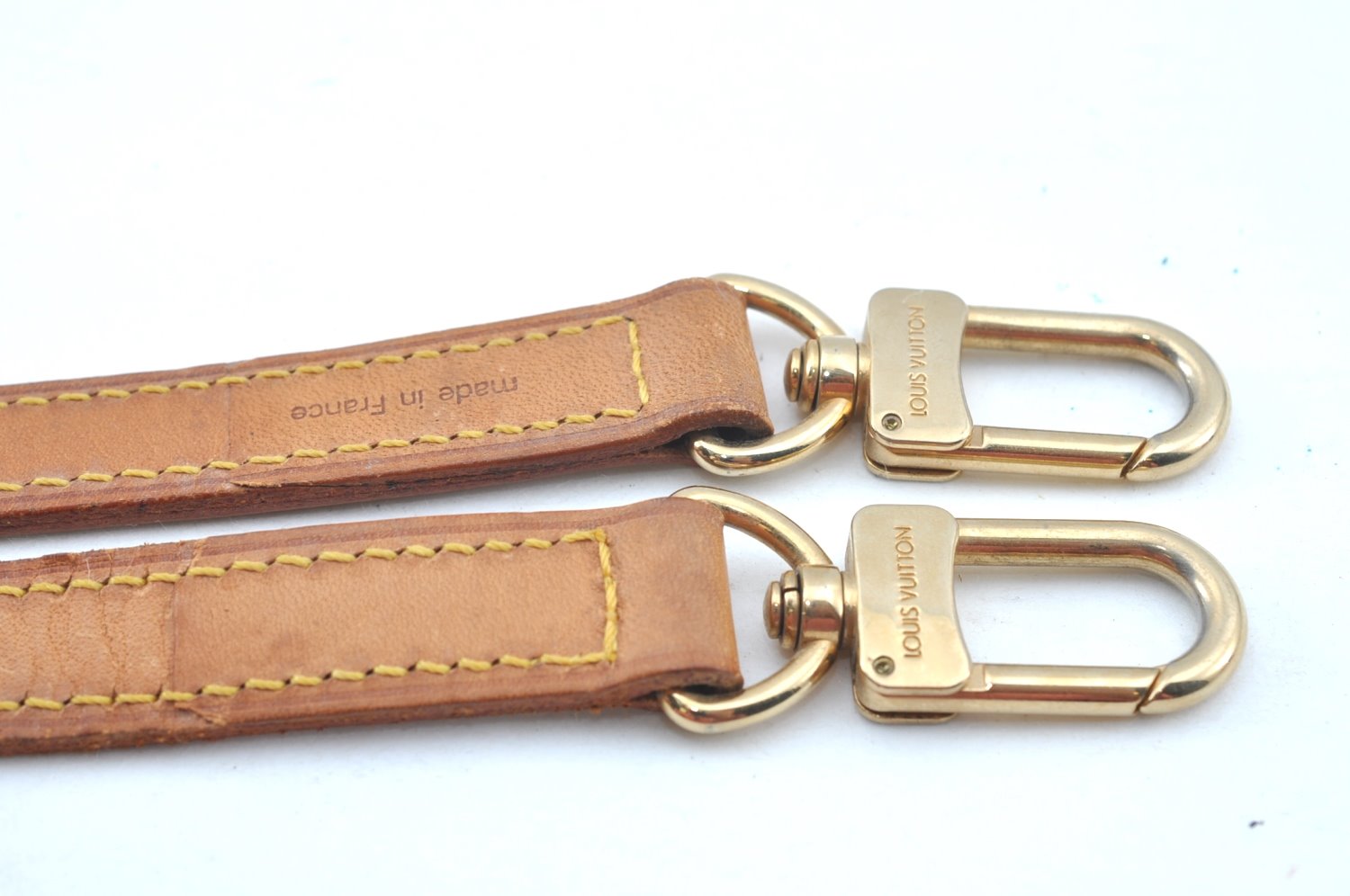 Authentic Louis Vuitton Leather Shoulder Strap Beige 38.2