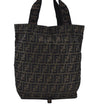 Authentic FENDI Zucca Hand Tote Bag Canvas Brown K9572