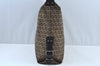 Authentic FENDI Zucchino Shoulder Bag Canvas Leather Brown K9573