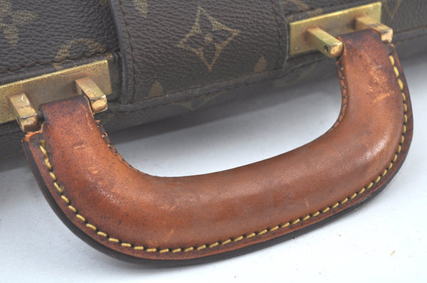 Authentic Louis Vuitton Monogram Serviette Fermoir Briefcase M53305 LV K9575
