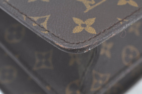 Authentic Louis Vuitton Monogram Serviette Fermoir Briefcase M53305 LV K9575