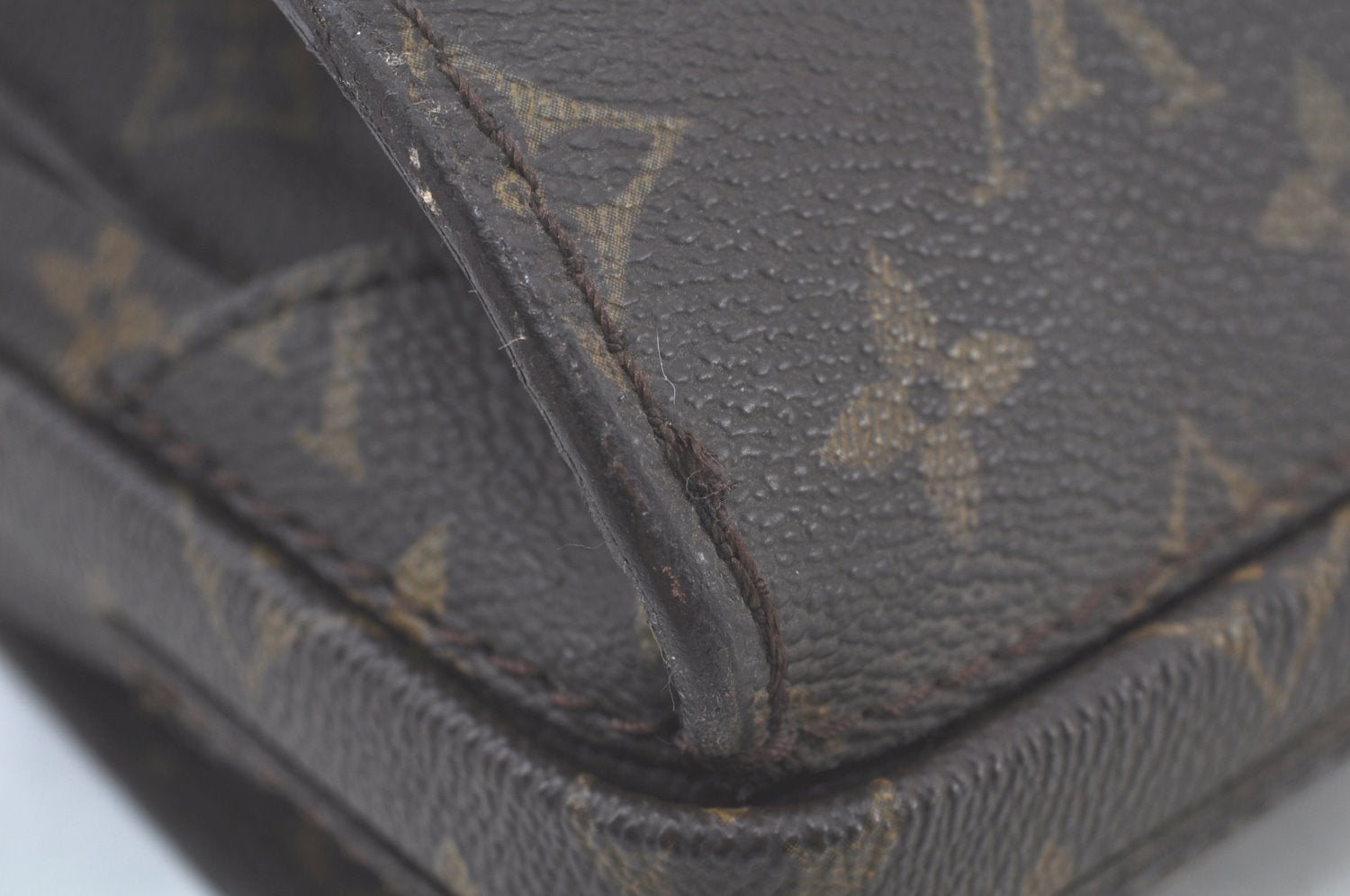 Authentic Louis Vuitton Monogram Serviette Fermoir Briefcase M53305 LV K9575