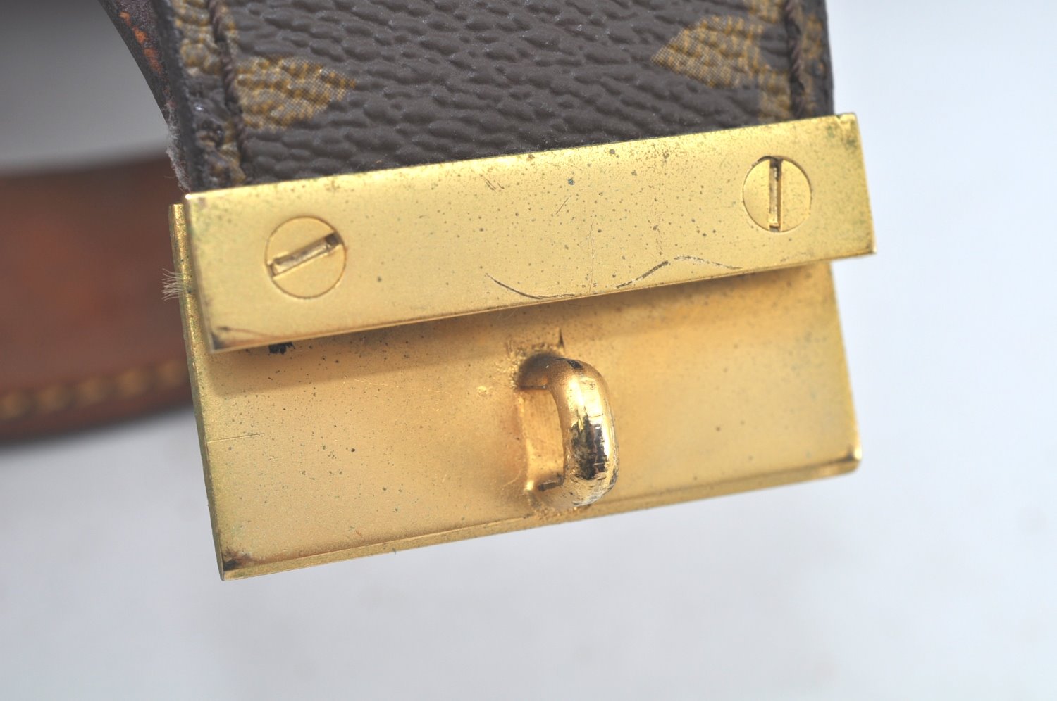 Authentic Louis Vuitton Monogram Serviette Fermoir Briefcase M53305 LV K9575