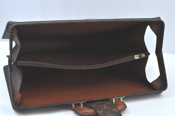 Authentic Louis Vuitton Monogram Serviette Fermoir Briefcase M53305 LV K9575