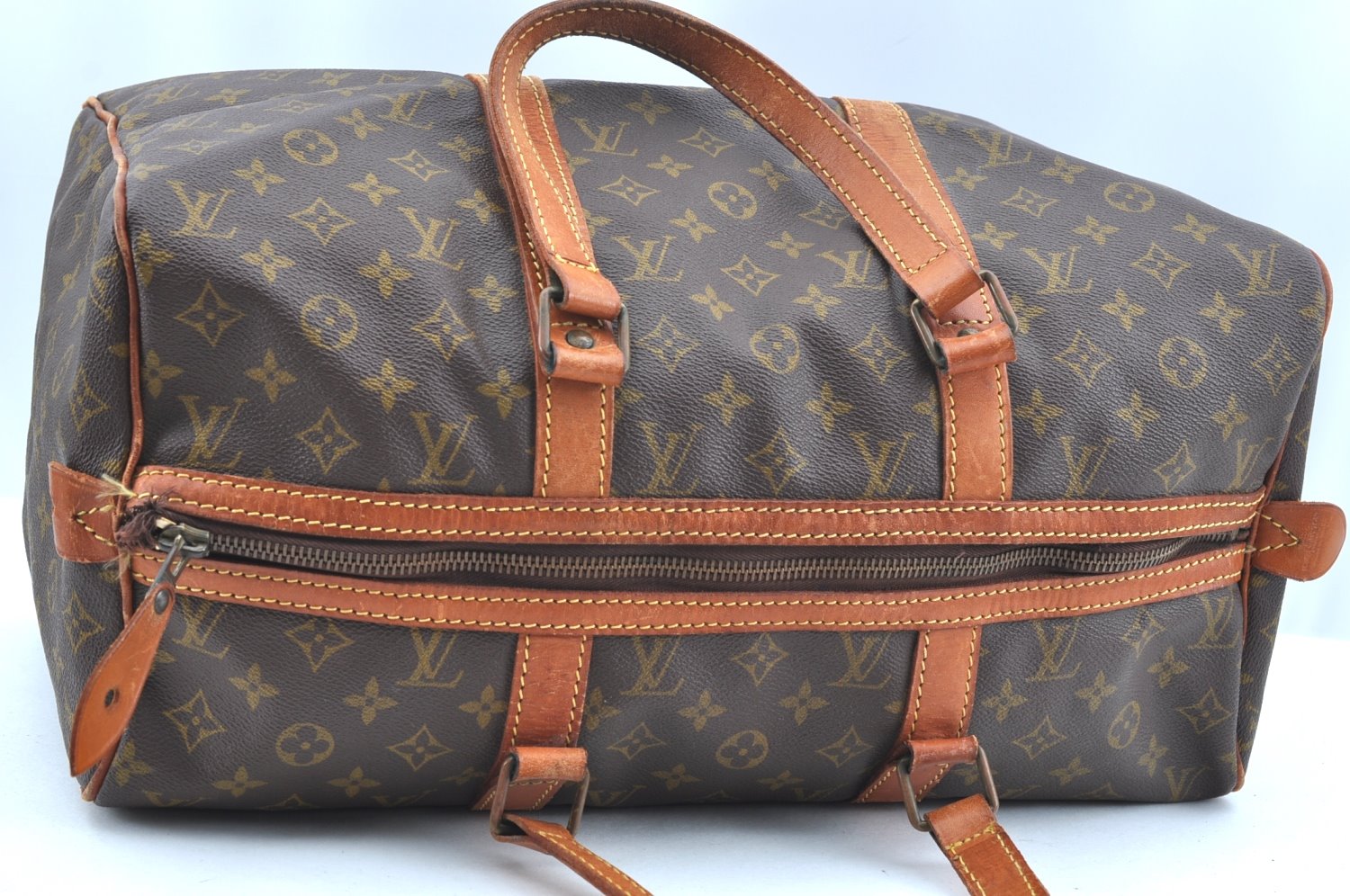 Authentic Louis Vuitton Monogram Sac Souple 45 Hand Boston Bag Old Model K9576