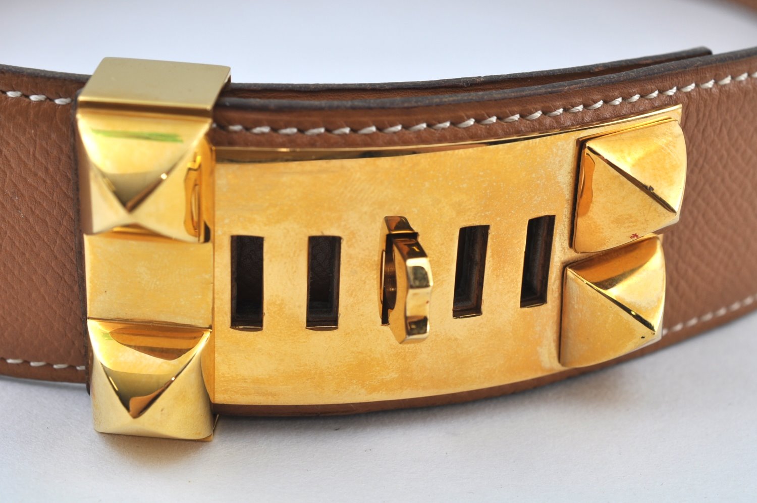 Authentic HERMES Collier De Chien Leather Belt Size 65cm 24.6-26