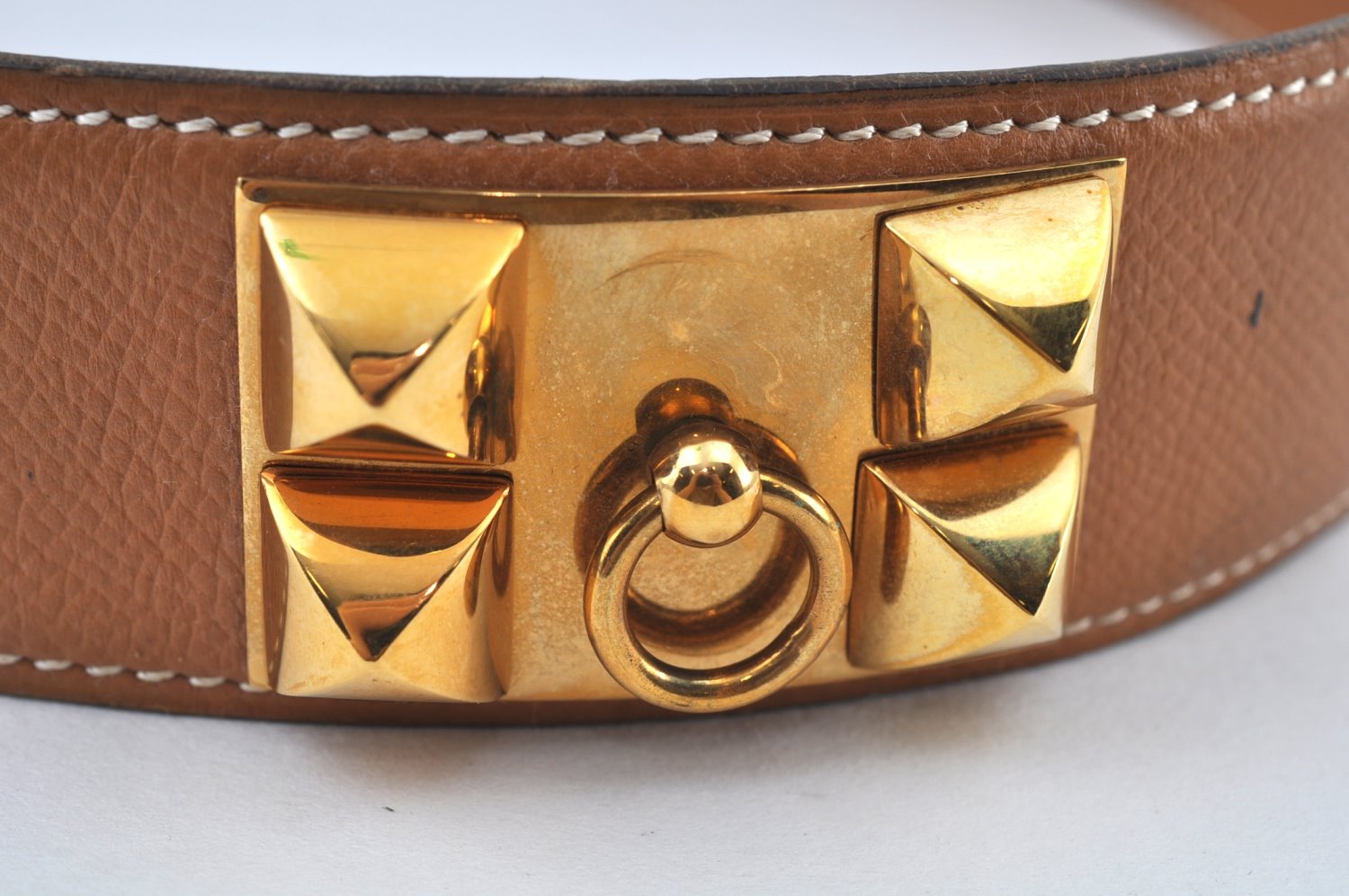 Authentic HERMES Collier De Chien Leather Belt Size 65cm 24.6-26