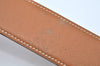 Authentic HERMES Collier De Chien Leather Belt Size 65cm 24.6-26" Brown K9577