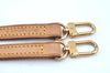 Authentic Louis Vuitton Leather Shoulder Strap Beige 46.9" LV K9578