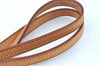 Authentic Louis Vuitton Leather Shoulder Strap Beige 46.9" LV K9578