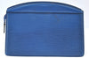 Authentic Louis Vuitton Epi Trousse Crete Clutch Bag Blue M48405 LV Junk K9579