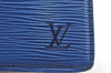 Authentic Louis Vuitton Epi Trousse Crete Clutch Bag Blue M48405 LV Junk K9579