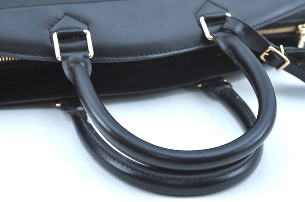 Authentic Louis Vuitton Epi Riviera Hand Bag Black M48182 LV Junk K9580