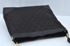Authentic GUCCI Shoulder Bag GG Canvas Leather Black K9582