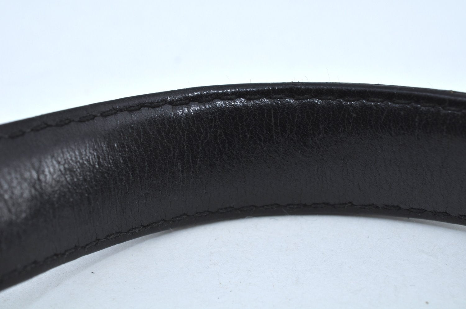 Authentic GUCCI Shoulder Bag GG Canvas Leather Black K9582