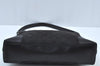 Authentic GUCCI Shoulder Bag GG Canvas Leather Black K9582
