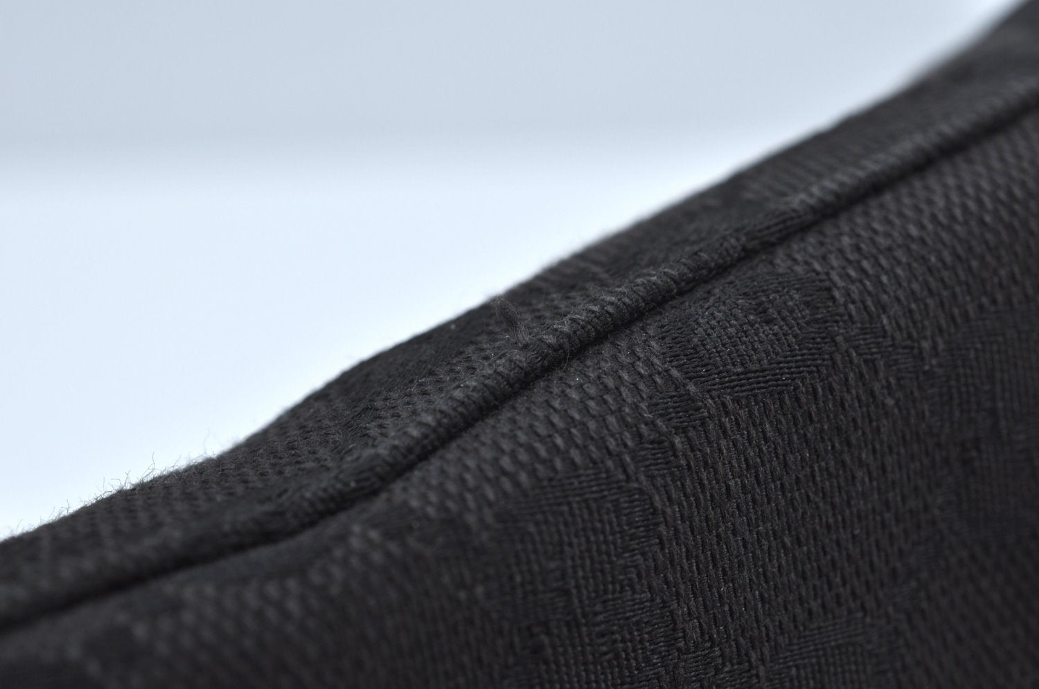 Authentic GUCCI Shoulder Bag GG Canvas Leather Black K9582