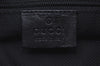 Authentic GUCCI Shoulder Bag GG Canvas Leather Black K9582