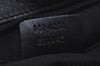 Authentic GUCCI Shoulder Bag GG Canvas Leather Black K9582