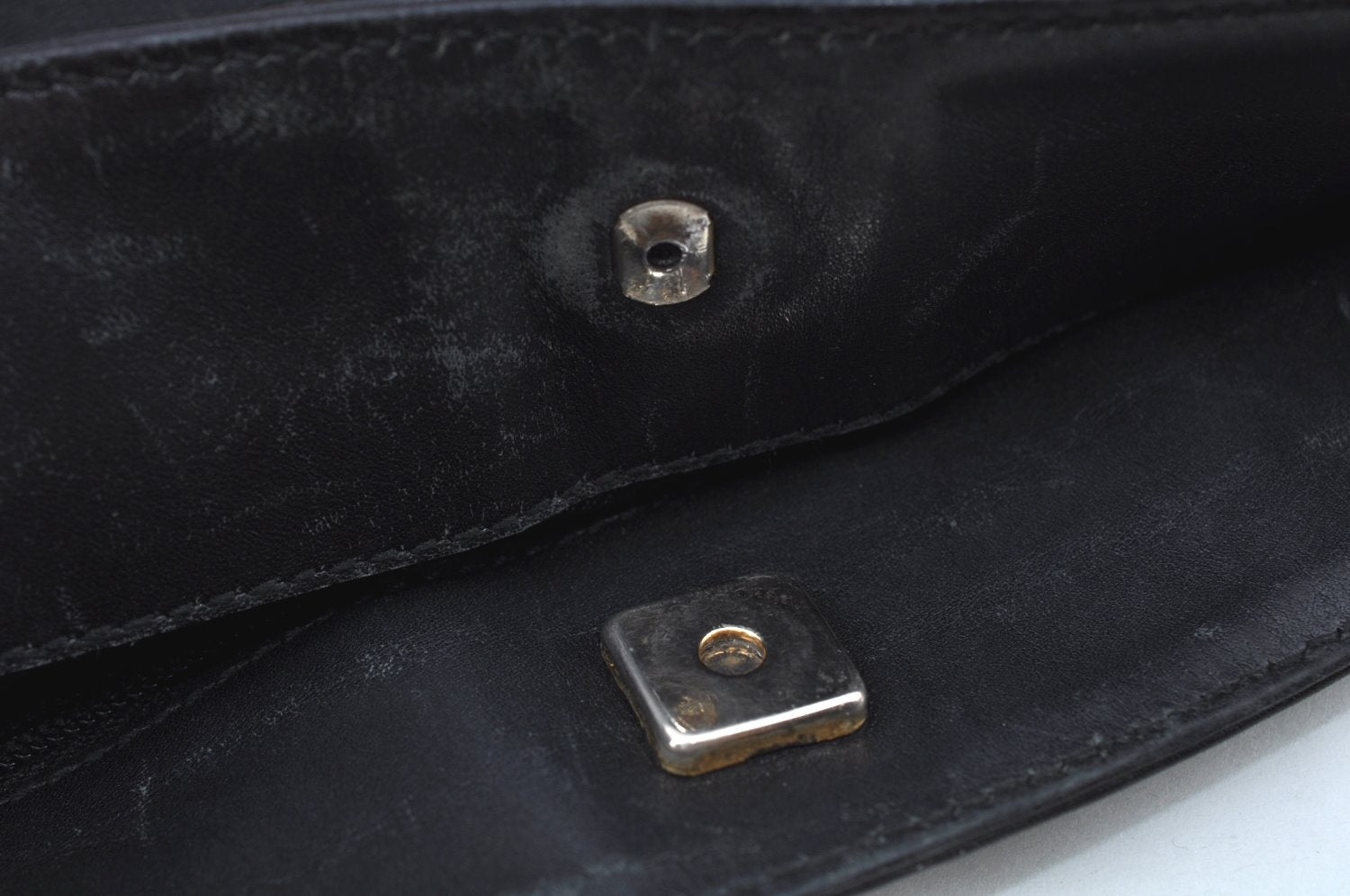 Authentic GUCCI Shoulder Bag GG Canvas Leather 0014231 Black Junk K9583