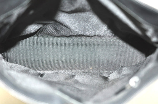 Authentic GUCCI Shoulder Bag GG Canvas Leather 0014231 Black Junk K9583