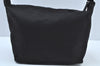 Authentic FENDI Shoulder Bag Nylon Purse Black K9592