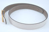 Authentic HERMES Constance Leather Belt Size 65cm 25.6-29.5" White Box K9593