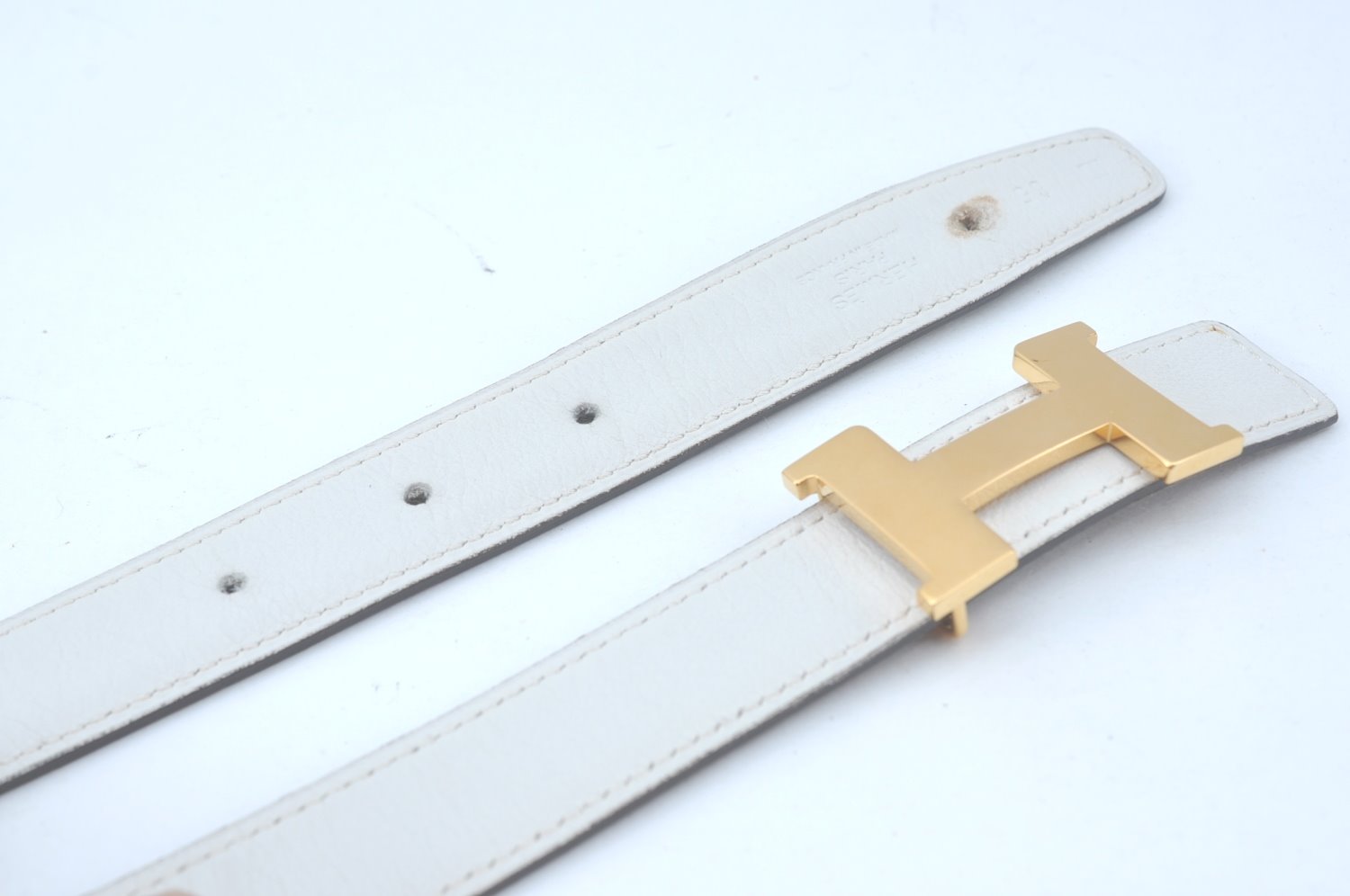 Authentic HERMES Constance Leather Belt Size 65cm 25.6-29.5