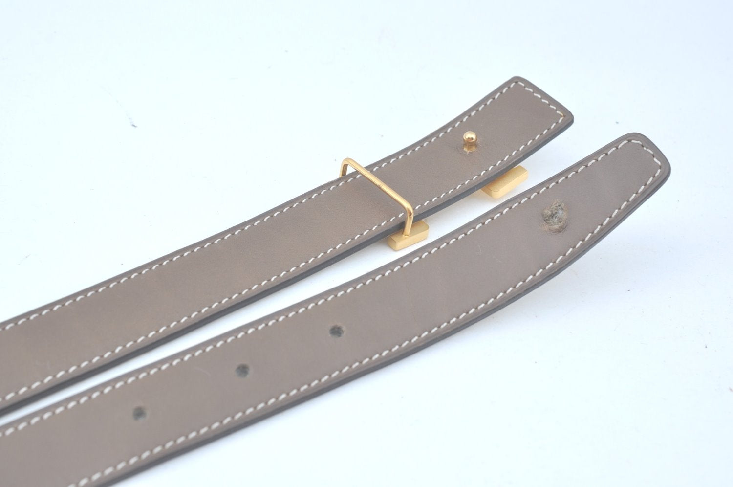 Authentic HERMES Constance Leather Belt Size 65cm 25.6-29.5