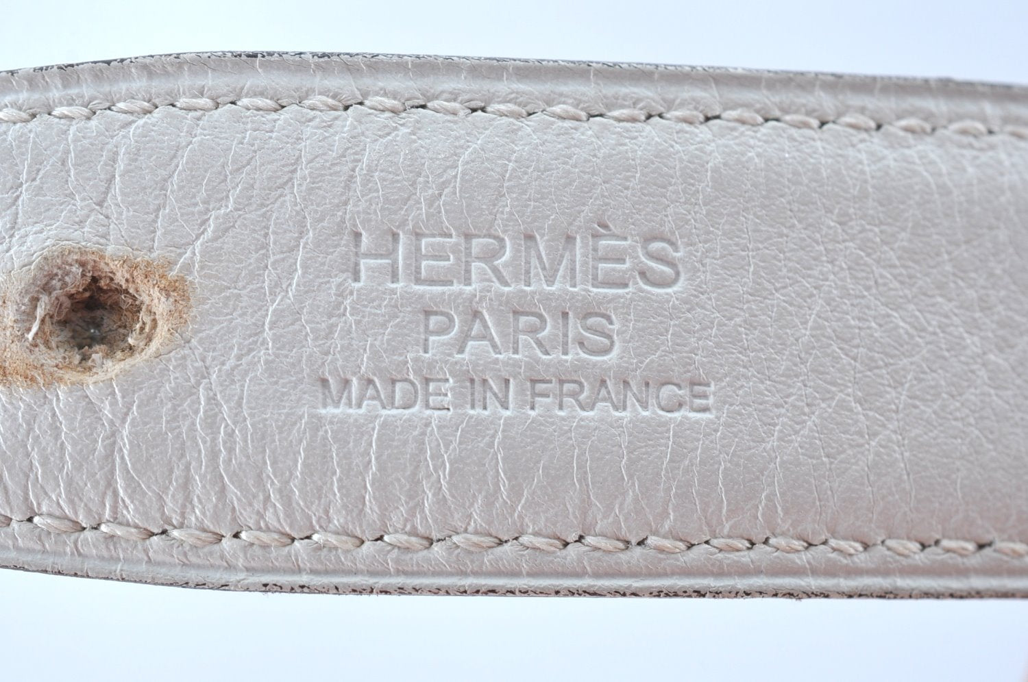 Authentic HERMES Constance Leather Belt Size 65cm 25.6-29.5